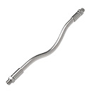 FLEXIBLE HIGH PRESSURE TUBE MI-DT-90-07 OD= 8 mm L=610 mm M8x1x2
